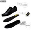 Grade Active School black shoes for boys lace black with memory foam
