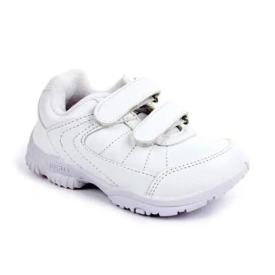 Liberty school shoes white SCHZONE-DV Velcro wholelsale dealer supplier Schoolzone