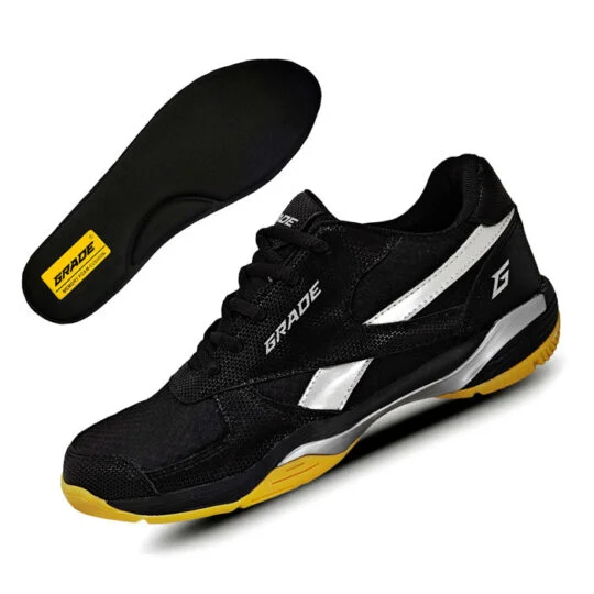 grade winner non marking badminton shoes with memory foam