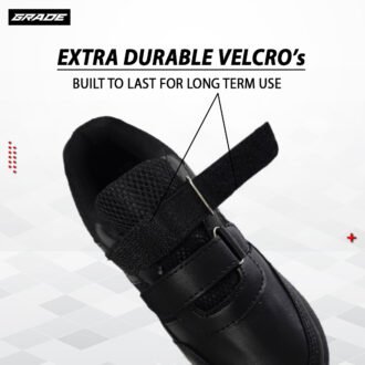 Grade school shoes for kids velcro black